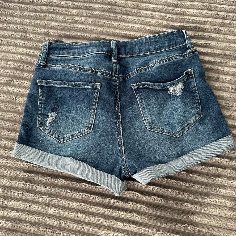 ★ High Rise Jean Shorts ★ - Picture 2 of 3